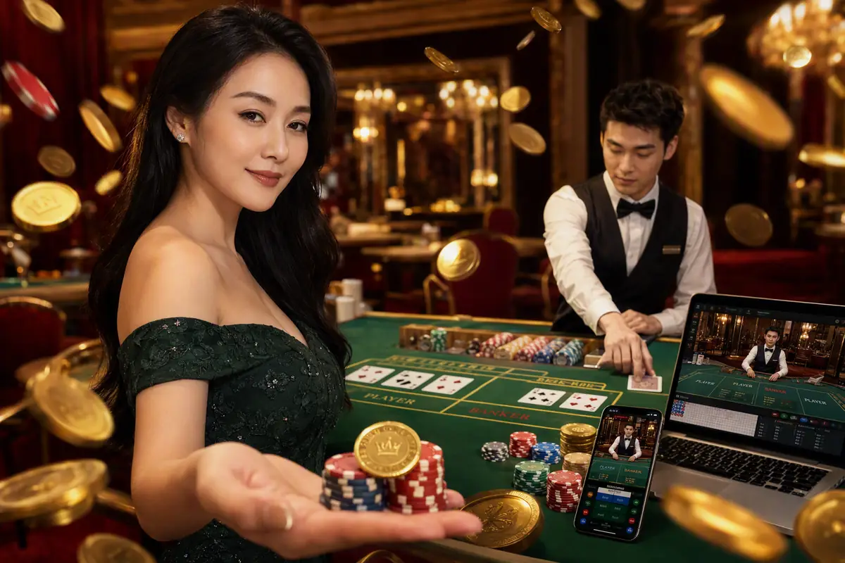 kyat2 Live Casino Baccarat စားပွဲ